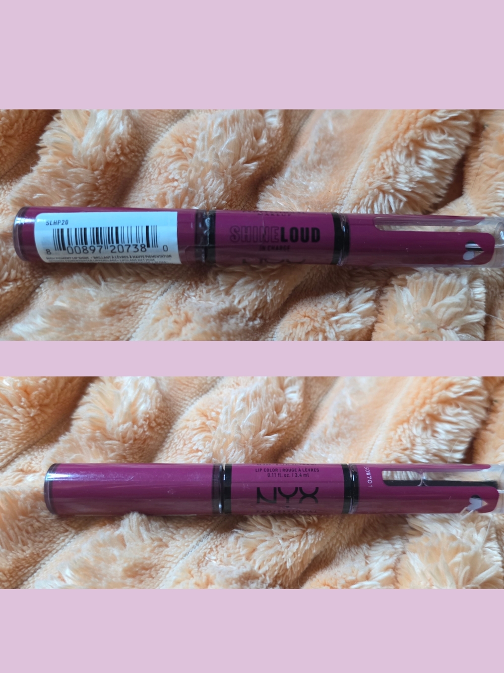 NYX Smudge Loud Double-Ended Lip Color in Raspberry Plum In Charge